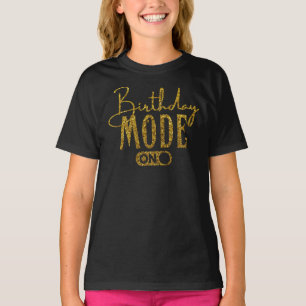 Birthday-modus op T-shirt
