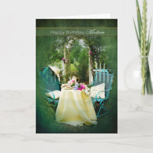 BIRTHDAY - MOEDER - ENGELS COTTAGE GARDEN KAART