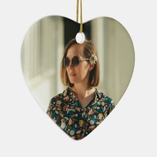 Birthday Moments Captured Photo & Message Ornament (Rechts)