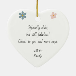 Birthday Moments Captured Photo & Message Ornament