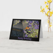 Birthday Monarch Butterfly Kaart (Gele Bloem)