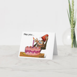 birthday_monkey, Hey u… Kaart