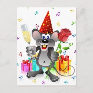 Birthday Mouse Briefkaart