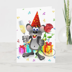 Birthday Mouse Kaart