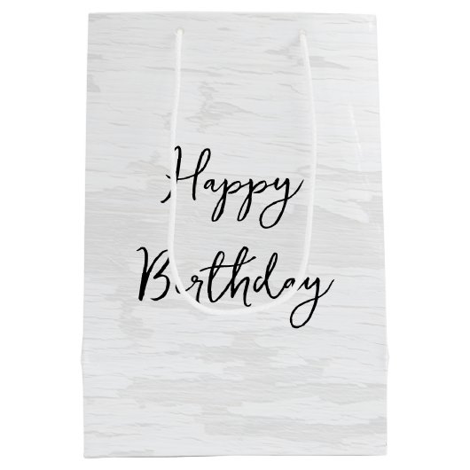 Birthday Mouse Reading a Book Medium Cadeauzakje (Achterkant)