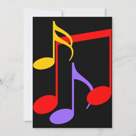 Birthday Music Notes Invitation (Dos)