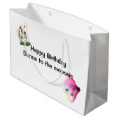 Birthday Musical Koe Groot Cadeauzakje (Achterkant Gekanteld)