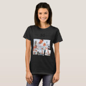 Birthday Name Age Photo Collage  T-shirt (Voorkant volledig)