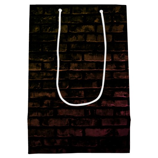 Birthday Neon 100 Sign on Brick Medium Cadeauzakje (Achterkant)