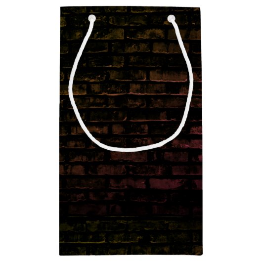 Birthday Neon 20 Sign on Brick Klein Cadeauzakje (Achterkant)