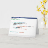 Birthday Notitieblok Computer Programmer Coder For Kaart (Gele Bloem)