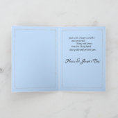 Birthday on Feast of St. Joseph Blue and Brown Kaart (Binnen)