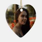 Birthday Ornament with Photo & Custom Message (Rechts)