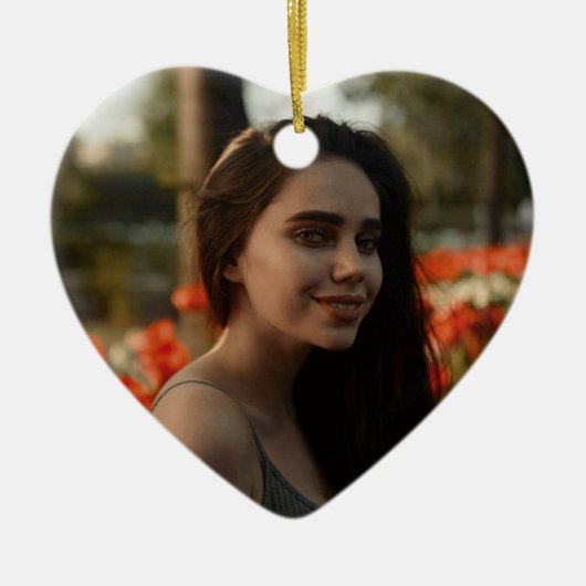 Birthday Ornament with Photo & Custom Message (Voorkant)