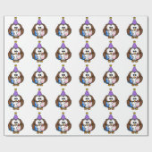 Birthday Owl Cadeaupapier (Vlak)