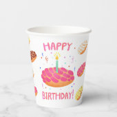 Birthday Pan Dulce Concha Papieren Bekers (Achterkant)