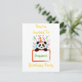 Birthday Panda Kaart (Staand voorkant)