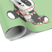 Birthday Panda voor kinderen Een Birthday Wrapping Cadeaupapier (Rol Hoek)