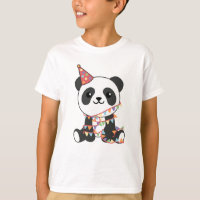 Birthday Panda voor kinderen een dag T-shirt