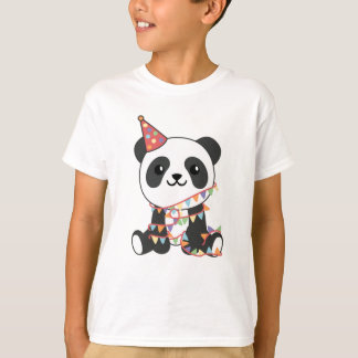 Birthday Panda voor kinderen een dag T-shirt