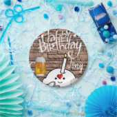 Birthday Paper Borden, bier Papieren Bordje (Feest)