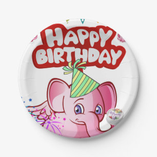 Birthday Paper Borden, Varkens Papieren Bordje