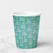 Birthday Papieren Bekers (Achterkant)