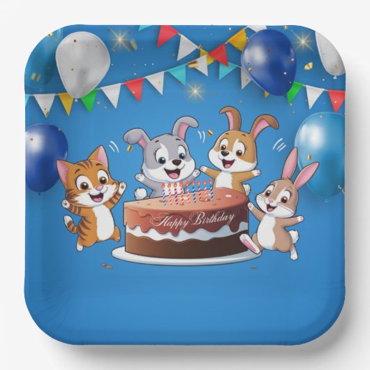 Birthday Papieren Bordje (Voorkant)