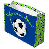 Birthday-partij in de sport groot cadeauzakje (Achterkant Gekanteld)