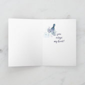 Birthday Partner Fun Romantic Octopus Humor Kaart (Binnen)