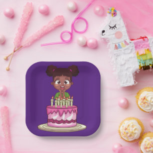 Birthday Party (Afrikaans-Amerikaans) Papieren Bordje