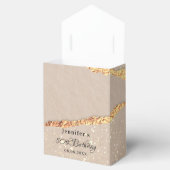 Birthday Party agate marble gold glitter dank u Bedankdoosjes (Geopend)