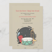 Birthday Party and Band Elements Kaart (Voorkant / Achterkant)