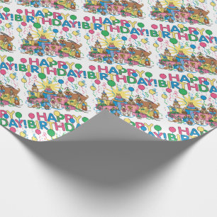 Birthday Party Animals Cadeaupapier