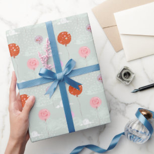 Birthday Party-ballonnen Cadeaupapier