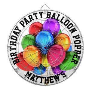 Birthday Party Balloon Popper Dartbord