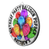 Birthday Party Balloon Popper Dartbord (Voorkant Rechts)