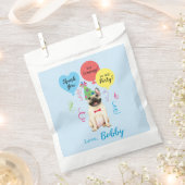 Birthday Party Balloons French Bulldog Favor Bag Bedankzakje (Geknipt)