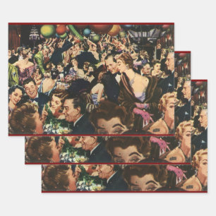 Birthday Party Balloons, Hollywoodthema Inpakpapier Vel