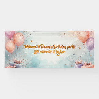 Birthday party banner
