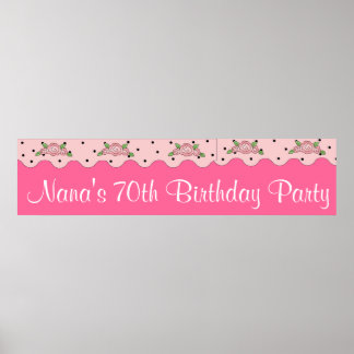 Birthday Party Banner Poster
