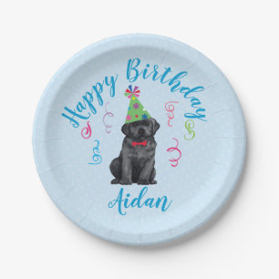 Birthday Party Black Lab Papieren Bordje