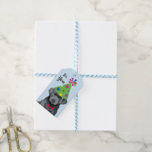 Birthday Party Bouvier des Flandres Gift Labels Cadeaulabel