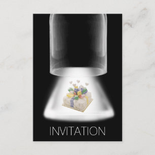 Birthday Party Cake Modern Vip Uitnodiging