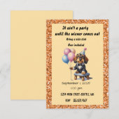 Birthday Party Dachshund Kaart (Voorkant / Achterkant)