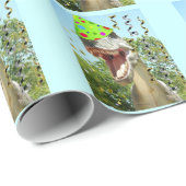 Birthday Party Dinosaur Cadeaupapier (Rol Hoek)