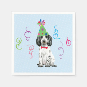 Birthday Party English Cocker Spaniel Napkins Servet