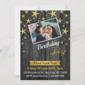 Birthday Party Flat Invitation Kaart, formaat: 5 x Kaart (Voorkant)