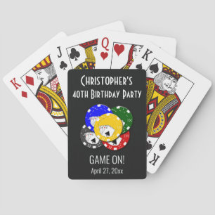 Birthday Party Gambling Casino Night Poker Game Pokerkaarten