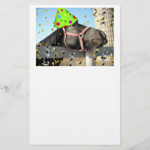 Birthday Party Horse Briefpapier